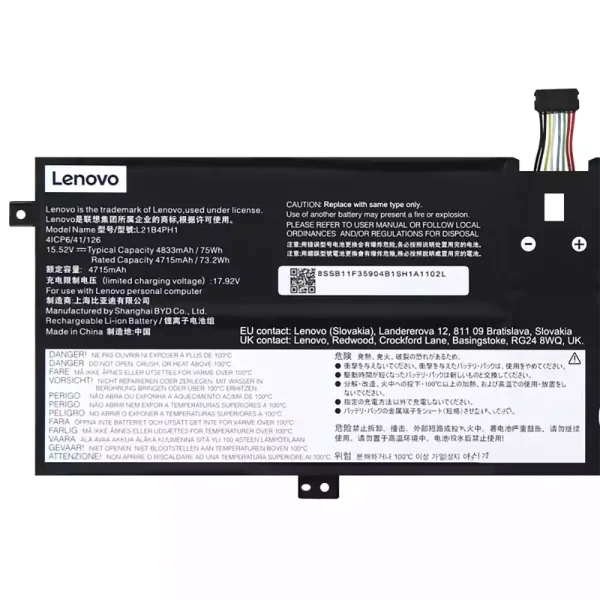 Batteria per portatile LENOVO L21B4PH1 L21C4PH1 L21M4PH1 L21L4PH1 L21D4PH1 - immagine 3
