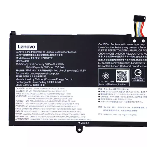 Batteria per portatile Lenovo L21C4PE2 L21M4PE2 L21D4PE1 - immagine 2