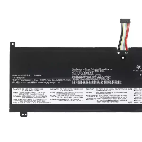 Batteria per portatile LENOVO L21M4PE1 L21C4PE1 L21B4PE1 - immagine 3