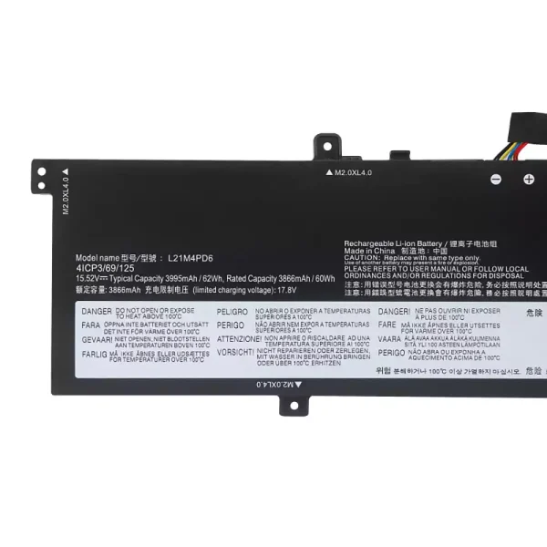 Batteria per portatile LENOVO L12M4PD6 - immagine 3