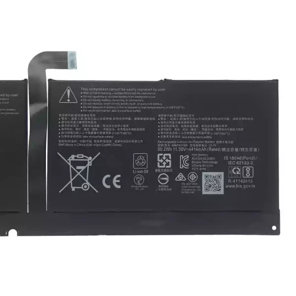 Batteria per portatile 96BTA016H 96BTA015H DYNC01,Microsoft Surface Pro 8 1983 1982 - immagine 3
