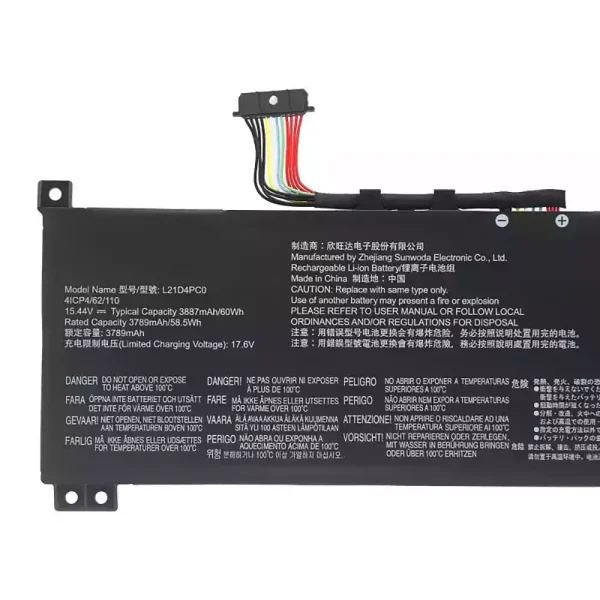 Batteria per portatile Lenovo L21M4PC0 L21C4PC0 - immagine 3