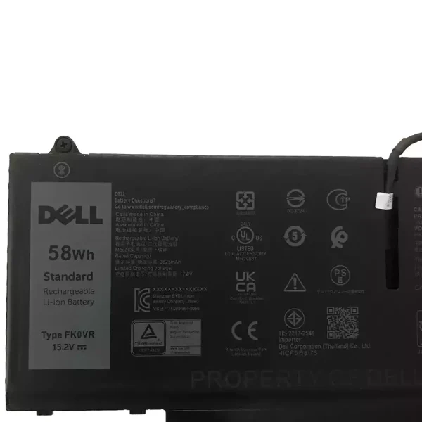 Batteria per portatile DELL FK0VR FKOVR - immagine 3