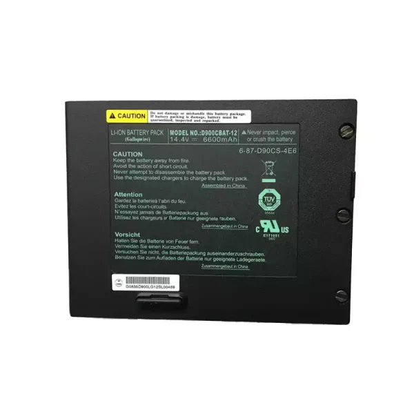 Batteria per portatile CLEVO D900CBAT-12 6-87-D90CS-4E6