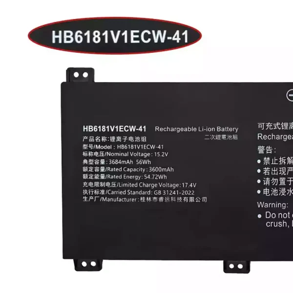 Batteria per portatile HUAWEI HB6181V1ECW-41 - immagine 3