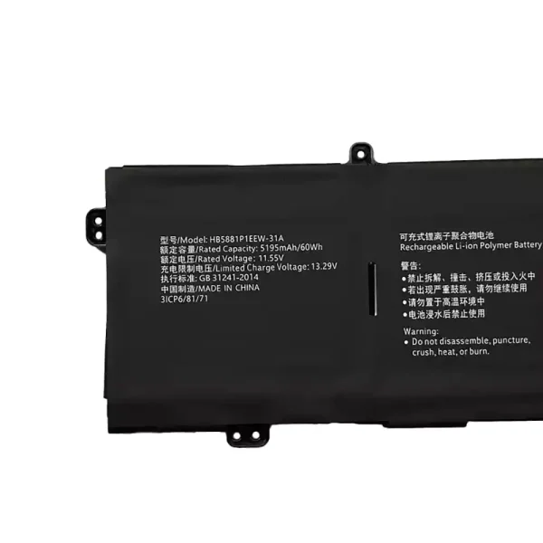 Batteria per portatile HUAWEI HB5881P1EEW-31A - immagine 3