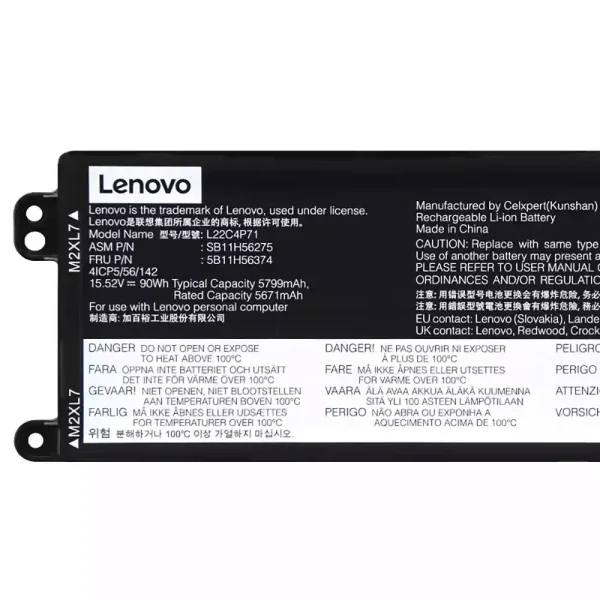 Batteria per portatile LENOVO L22C4P71 L22M4P71 - immagine 3