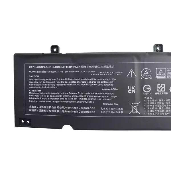 Batteria per portatile CLEVO NV40BAT-4-53 - immagine 3