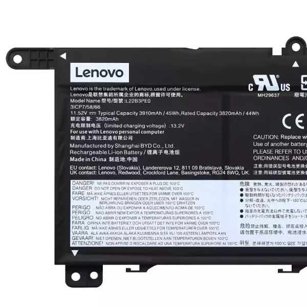 Batteria per portatile LENOVO L22B3PE0 L22C3PE0 L22M3PE0 - immagine 3