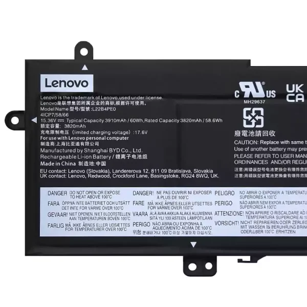 Batteria per portatile LENOVO L22B4PE0 L22C4PE0 L22D4PE0 L22M4PE0 - immagine 3
