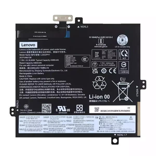 Batteria per portatile LENOVO L22B2PH1 L22D2PH1