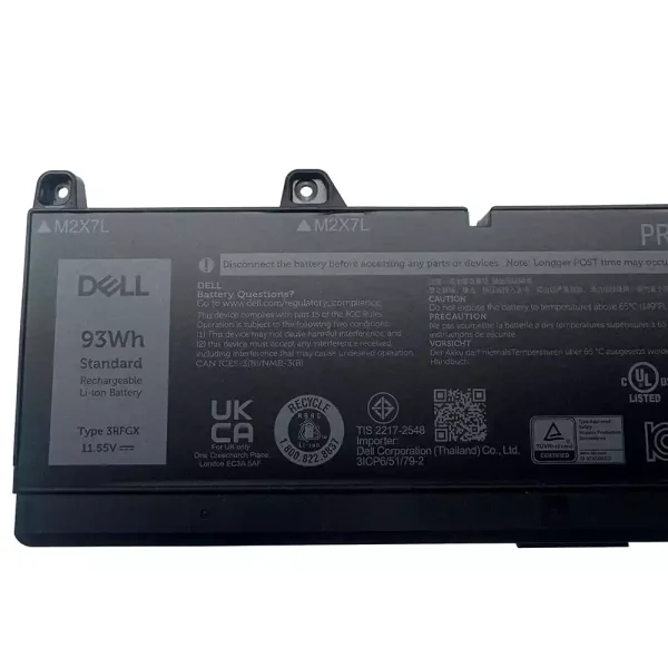 Batteria per portatile DELL 3RFGX 1XM5X - immagine 3