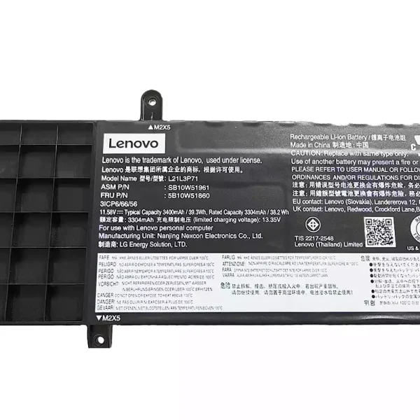 Batteria per portatile LENOVO L21L3P71 L21C3P71 L21M3P71 - immagine 3