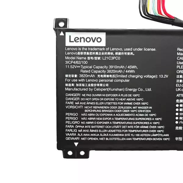 Batteria per portatile Lenovo L21C3PC0 L21D3PC0 L21L3PC0 L21M3PC0 - immagine 4