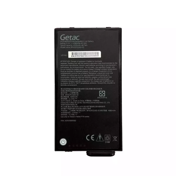 Batteria per portatile Getac BP3S2P2100S-02 BP3S1P2680B Getac F110