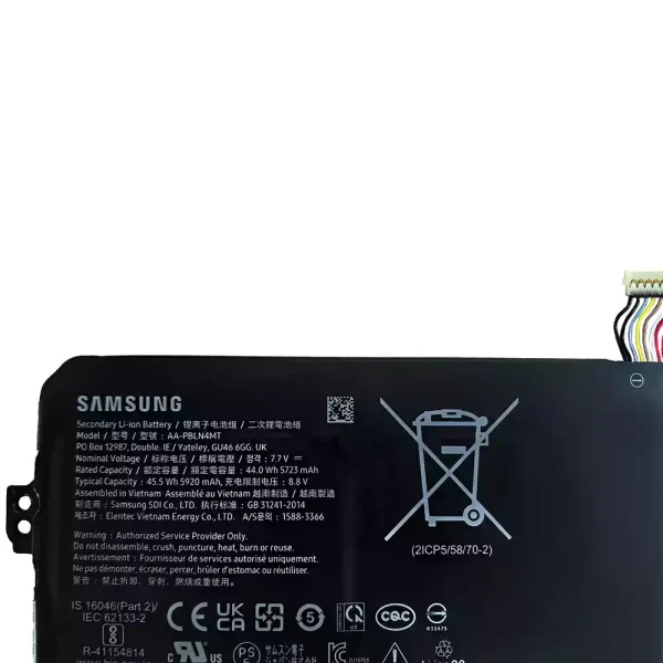 Batteria per portatile Samsung AA-PBLN4MT AA-PBQN4TR - immagine 3