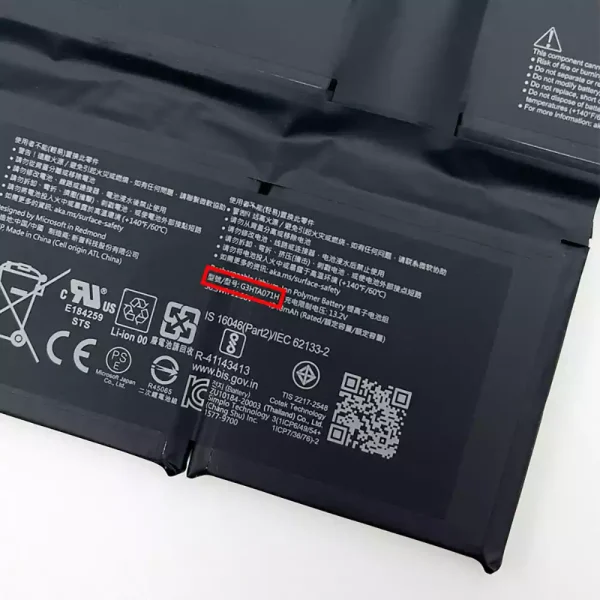 Batteria per portatile Microsoft G3HTA071H,Microsoft Surface Laptop Studio 1964 - immagine 3