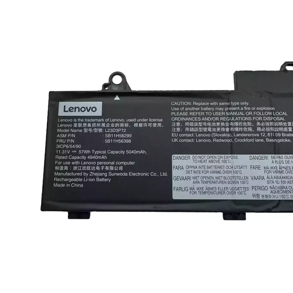 Batteria per portatile Lenovo L23D3P72 L23M3P70 L22D3P71 - immagine 2