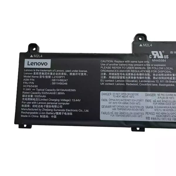 Batteria per portatile Lenovo L21D3P71 SB11H56247 5B11H56346 - immagine 3