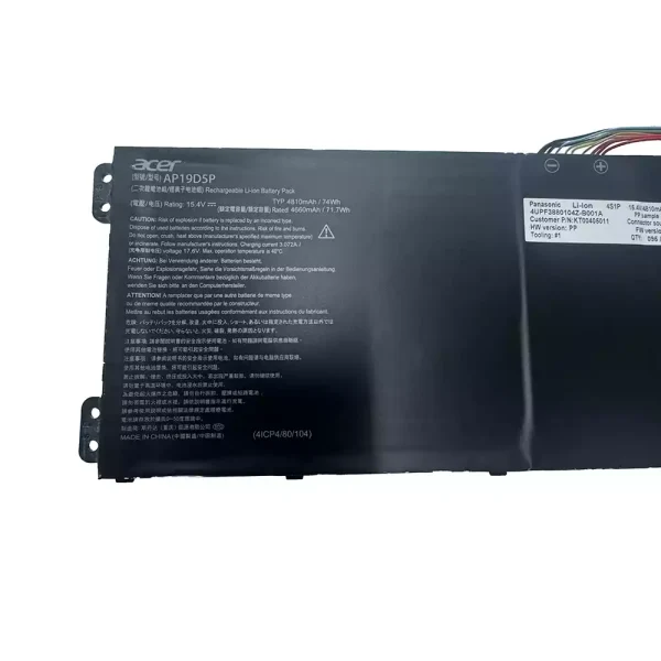 Batteria per portatile ACER AP19D5P - immagine 3