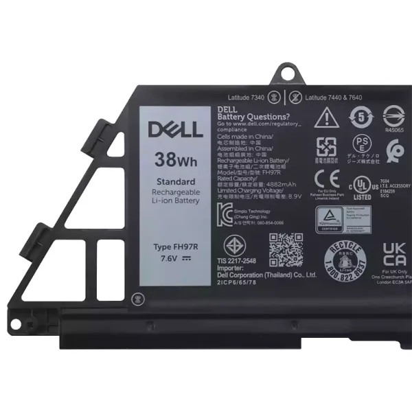 Batteria per portatile DELL FH97R 76KVG 599M7 - immagine 3