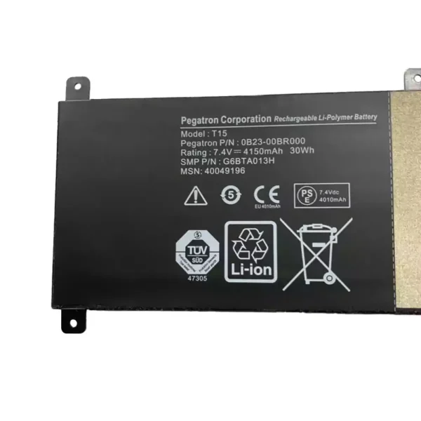 Batteria per portatile 0B23-00BR000 G6BTA013H T15 - immagine 2