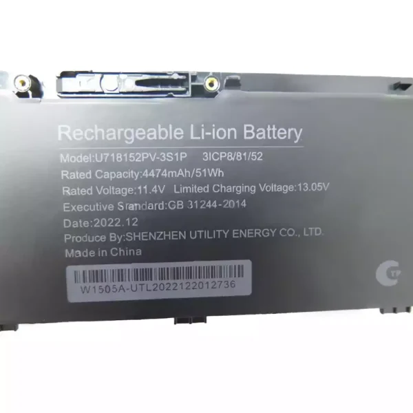 Batteria per portatile U718152PV-3S1P - immagine 2
