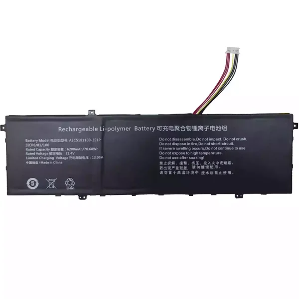 Batteria per portatile AEC5181100-3S1P U5310478PV-3S1P 528196-3S1P