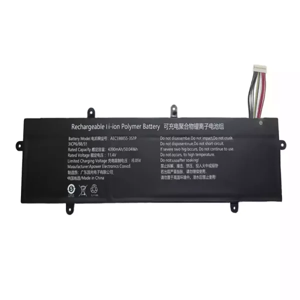 Batteria per portatile AEC598855-3S1P 596181-3S - immagine 2