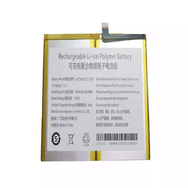 Batteria per portatile AEC3463113-1S2P