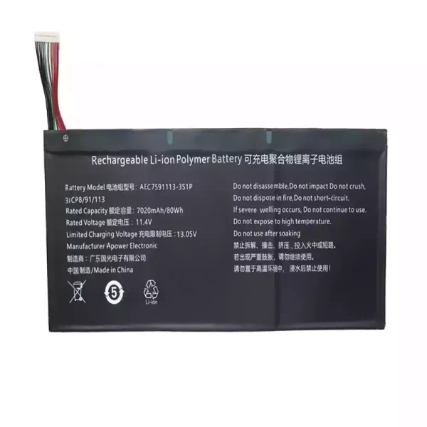 Batteria per portatile AEC7591113-3S1P