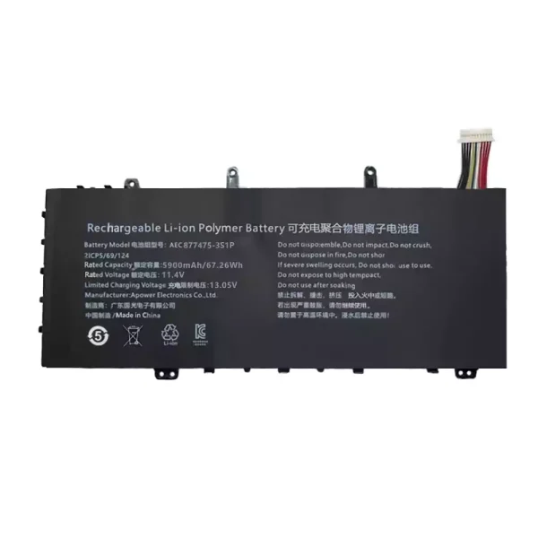 Batteria per portatile AEC677475-3S1P