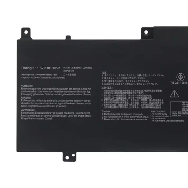 Batteria per portatile ASUS C31N2310 - immagine 3