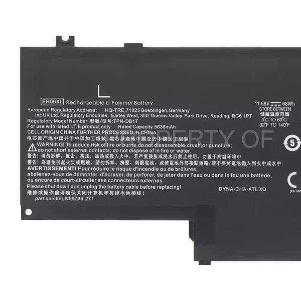 Batteria per portatile HP ER06XL TPN-DB1T - immagine 3