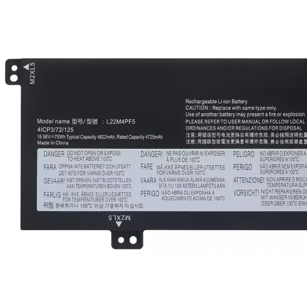 Batteria per portatile LENOVO L22D4PF5 L22C4PF5 L22X4PF5 L22B4PF5 L22M4PF5 - immagine 3