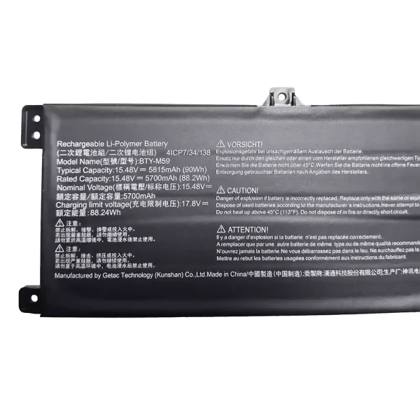 Batteria per portatile MSI BTY-M59 - immagine 2