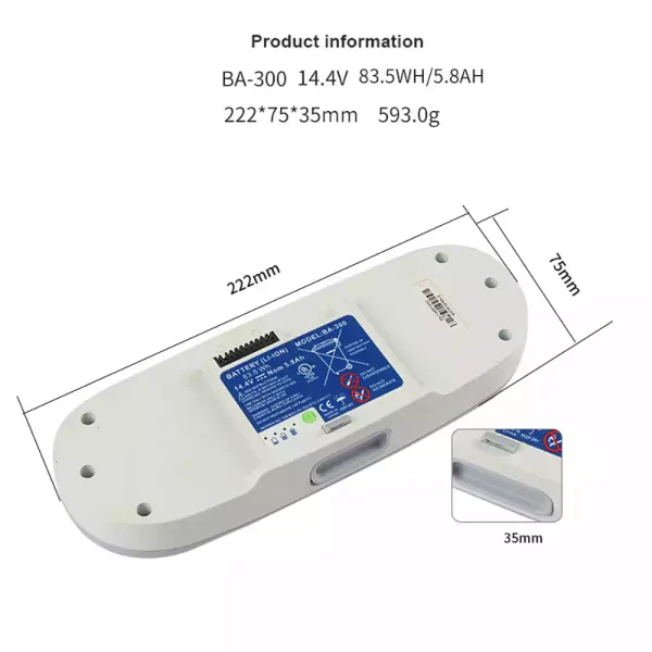Batteria di ricambio per Inogen Oxygen Machine 1400-1020 1400-1030 1400-1000 - immagine 2