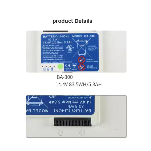 Batteria di ricambio per Inogen Oxygen Machine 1400-1020 1400-1030 1400-1000 - immagine 3