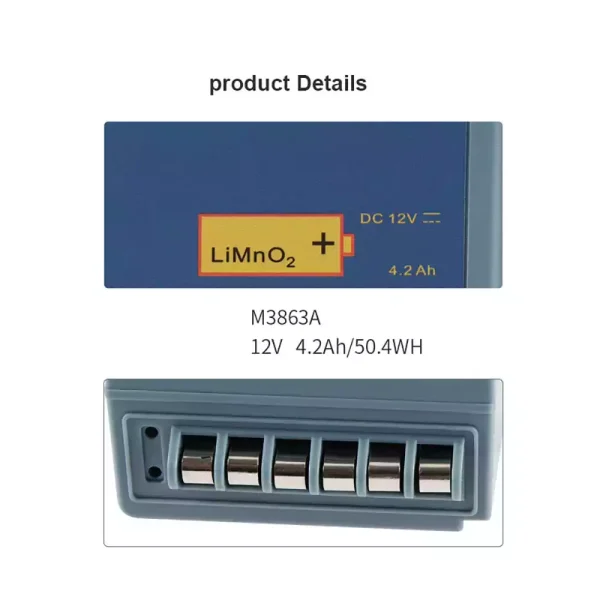 Batteria di ricambio per Philips HeartStart FR2 HeartStart FR2+ M3860A M3861A M3863A M3840A M3841A - immagine 4