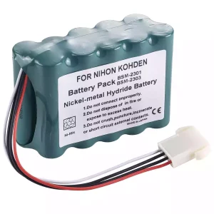 Batteria di ricambio per Nihon Kohden WS-231P,QI-231P,QI-236P,BSM-73