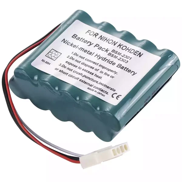 Batteria di ricambio per Nihon Kohden BSM-2350,BSM-2351,BSM-2351A,BSM-2351C,BSM-2351K,SBM-2353,BSM-2353C,BSM-2353K,BSM-2354A - immagine 2