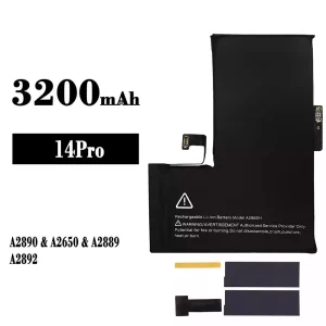 Batteria A2866H per iPhone 14 pro
