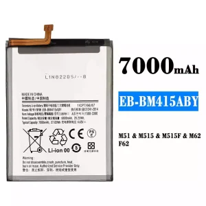 Batteria EB-BM415ABY per Samsung M51,M62,F62