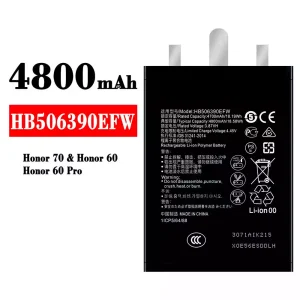 Batteria HB506390EFW per HUAWEI Honor 70 / Honor 60 / Honor 60 Pro