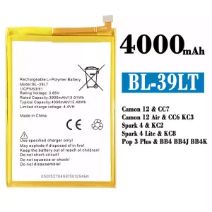 Batteria BL-39LT per Tecno Camon 12 / Camon 12 Air / Spark 4 / Spark 4 Lite / Pop 3 Plus