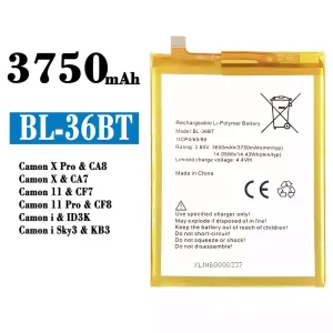 Batteria BL-36BT per Tecno Camon X Pro / Camon X / Camon 11 / Camon 11 Pro / Camon i / Camon i Sky3