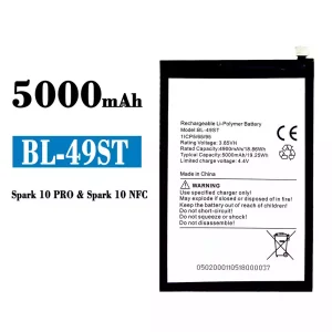 Batteria BL-49ST per Tecno Spark 10 pro / Spark 10 NFC