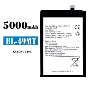 Batteria BL-49MT per Tecno Camon 19 Pro
