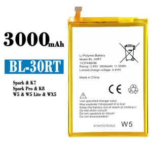 Batteria BL-30RT per Tecno Spark / K7 / Spark Pro / K8 / W5 / W5 Lite / WX5