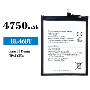Batteria BL-46BT per Tecno Camon 18 Premier